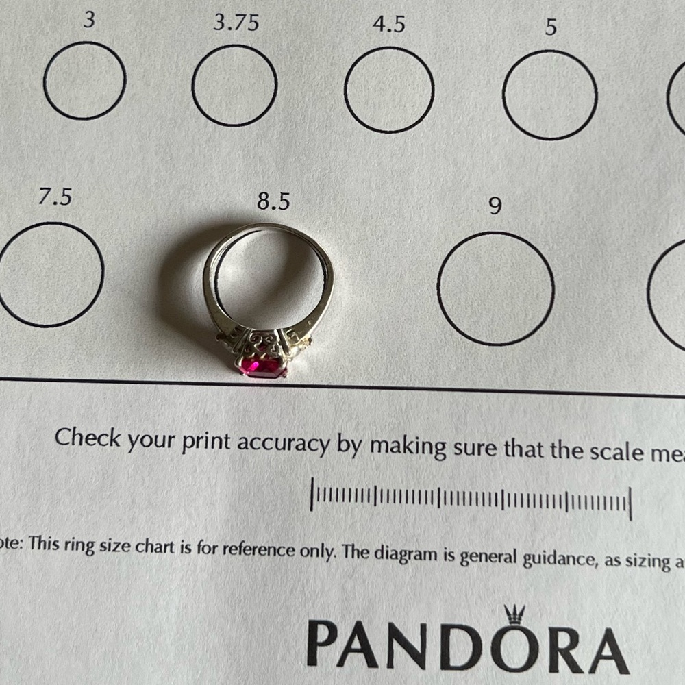 Pandora Raspberry Ring - Picture 5 of 6